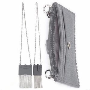 REBECCA MINKOFF Large Leather Card Case on Chain